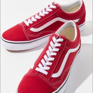 Red old school vans